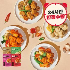 육식토끼 닭가슴살 소스큐브 80g 4종 30팩  15팩 +15팩 타임세일 (24,160원 / 무료)