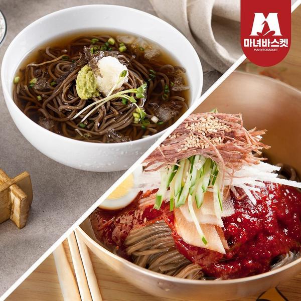 메밀소바3인 + 비빔막국수3인 세트 (8,580원/무료)