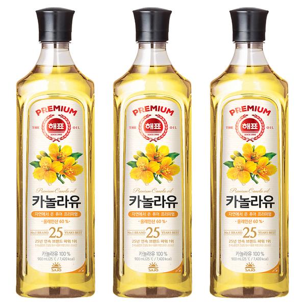카놀라유 900ml 3개 (10,400원/무료)1