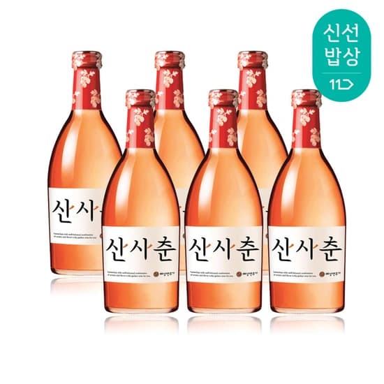 산사춘 375ml 6입 (19,750원/무료배송)1