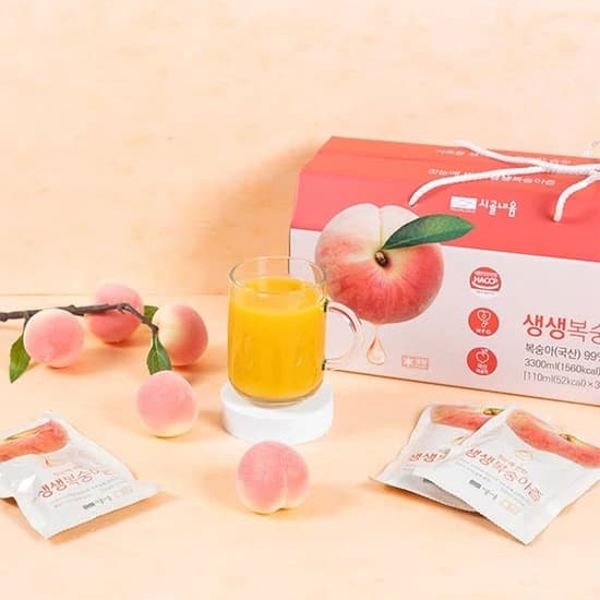 생생복숭아즙 110ml 30팩 (18,900원/무료)