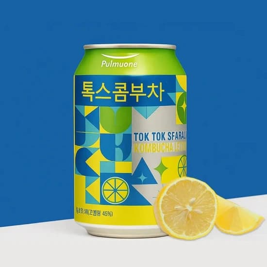 풀무원 톡스콤푸차 350ml 12캔 레몬맛 (14,900원/무료)