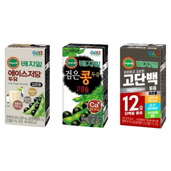 정식품 베지밀 검은콩 고칼슘 190ml 64팩 (32,900원 / 무료배송)