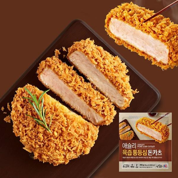 애슐리 육즙 통등심 돈카츠 260g x 4팩 (130g x 8ea) (29,610원/무배)