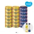 동원참치 라이트 85g 12캔+ 마일드 90g 6캔 (20,400원/무료)4