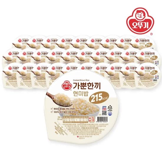 오뚜기 가뿐한끼 현미밥 150g 30개 1박스 (19,837원/무료)