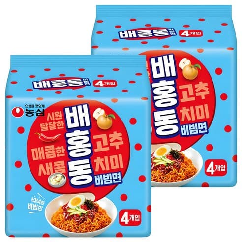 배홍동 비빔면 137g 8개 (4,860원/무료)4