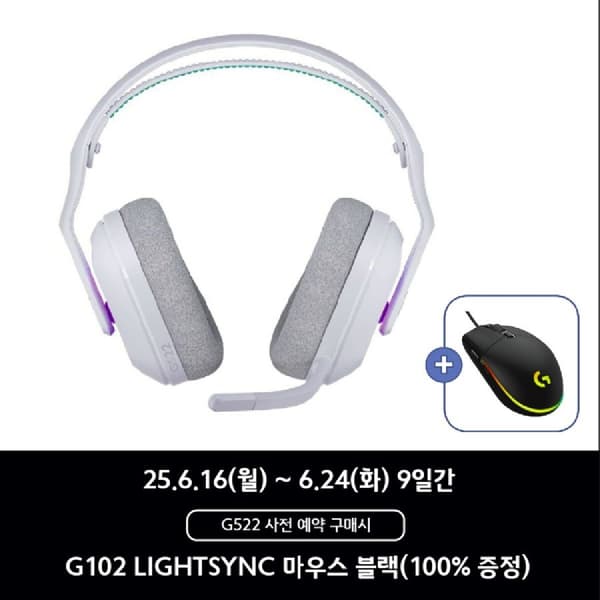 로지텍 무선&블루투스헤드셋 G522(199,000 / 무료)