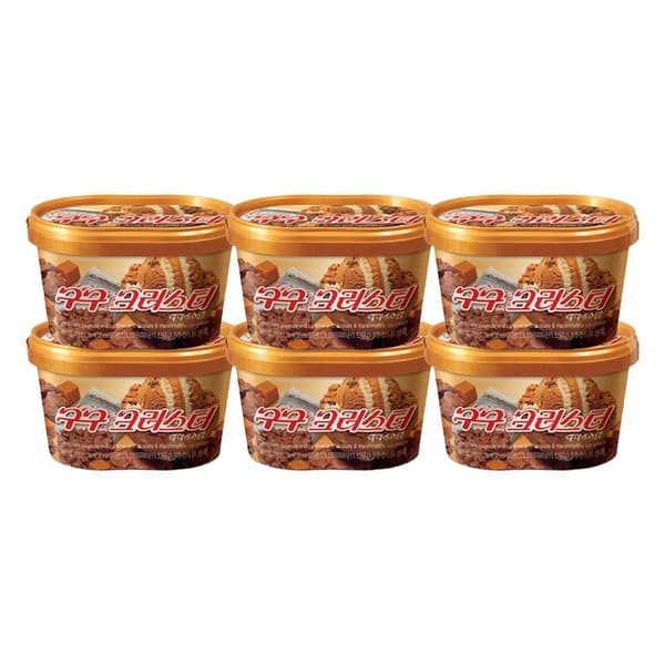 떠먹는 아이스크림 구구크러스트 660ml 6개 (23,490원/무료)
