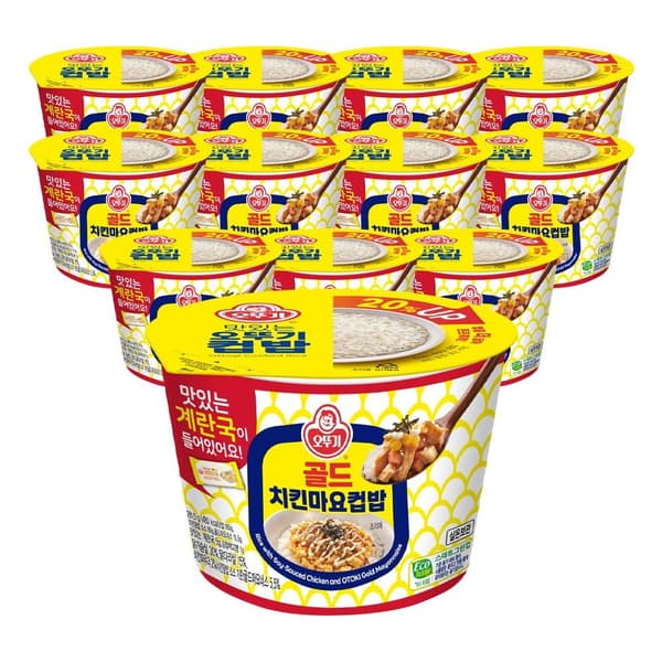 오뚜기 컵밥 치킨마요덮밥(즉석국) 281.5g 12개 (25,920원/무배)1