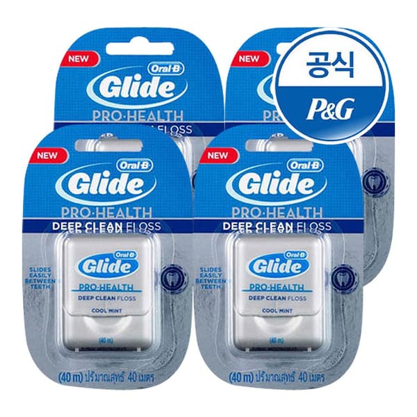 오랄비 글라이드 딥클린 치실 4개 (40m)  (9,360원/무료)3