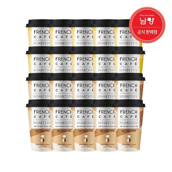 프렌치카페 듀얼로스터리 에스프레소라떼 205ml 10개+돌체라떼 (23,280원/무배)