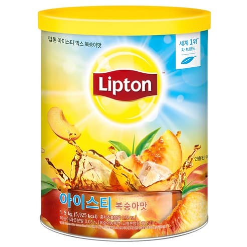 립톤 아이스티 분말 복숭아맛 1.5kg 1개입(와우10,490원/무배)1