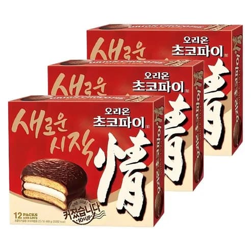 오리온초코파이 정, 468g, 3개 (9,600원/와우무료)