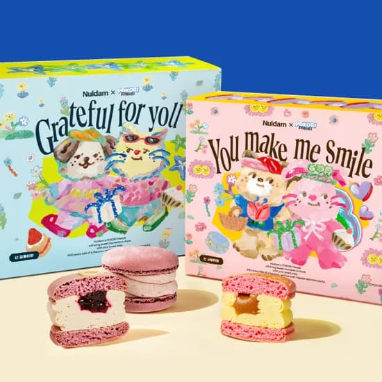1+1 널담 뚱카롱 사랑+감동 Set 16개입 (19,800원/3,000원)1