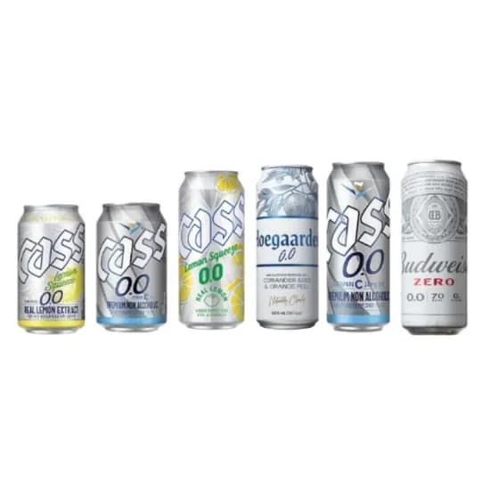 버드와이저제로/카스0.0레몬스퀴즈/카스제로/논알콜 / 카스+쿨러백 (다양/무료)4
