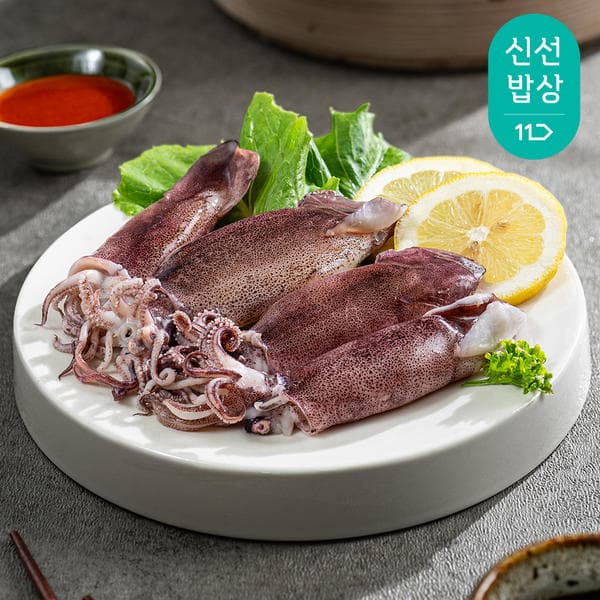 자연산 통 한치 오징어 500g (15-23미) x 2팩 13,400원 / 무료
