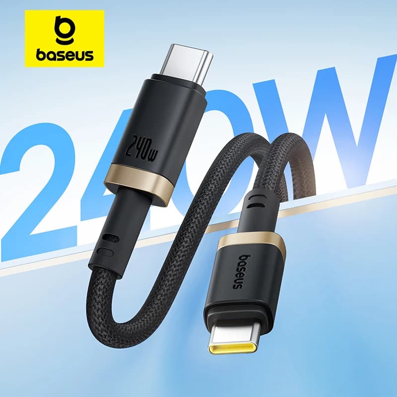 베이스어스 240W USB C타입 케이블($7/무료)