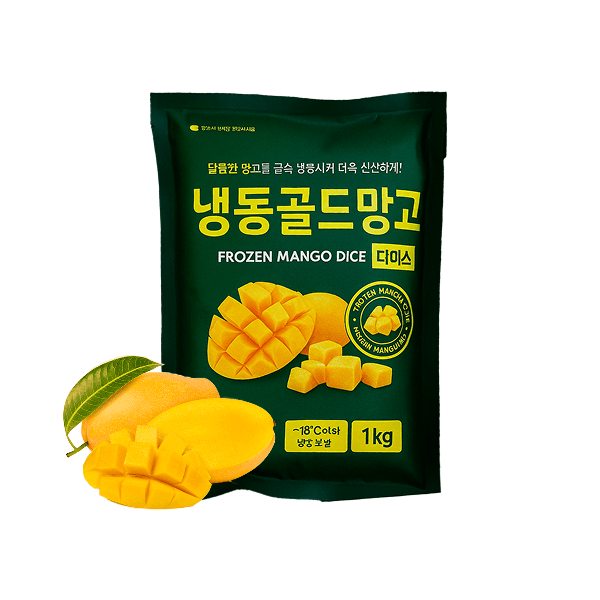 냉동 골드 망고 다이스 1kg (7,670원/무료)