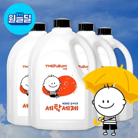 더푸룸 실내건조 액체세제 2.5L 4개 (8,730원/무료배송)