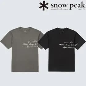 ] 스노우피크 코튼 레터링 반팔 티셔츠 (42,480원/무배)45
