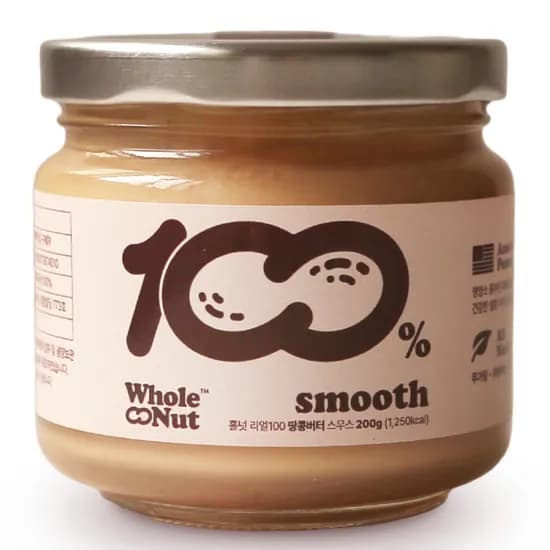 홀넛 무가당 무첨가 순 100% 땅콩버터 200g (9,400원/무료)1