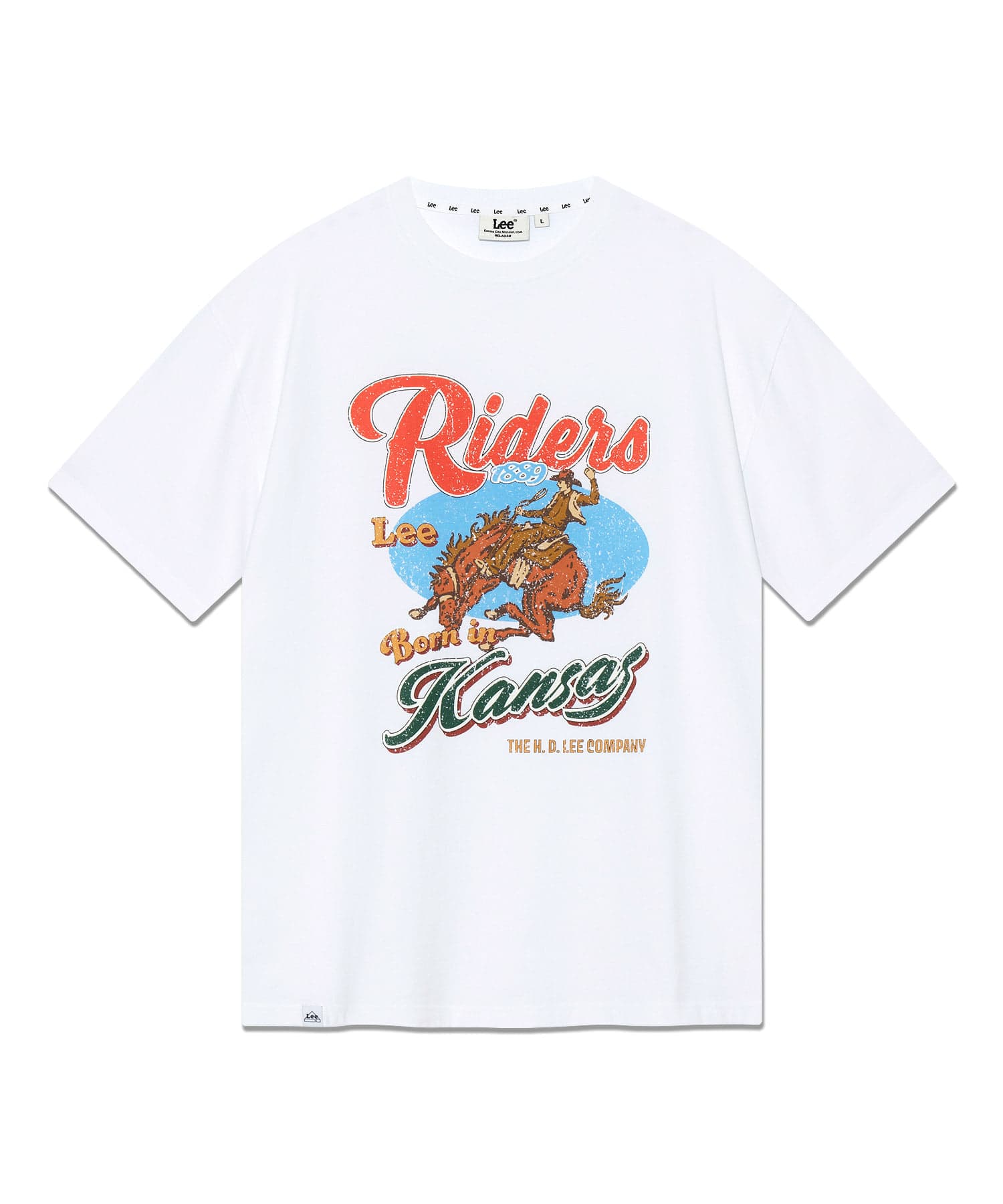 Lee 캔자스 카우보이 그래픽 티셔츠 화이트 (38,500원/무료)