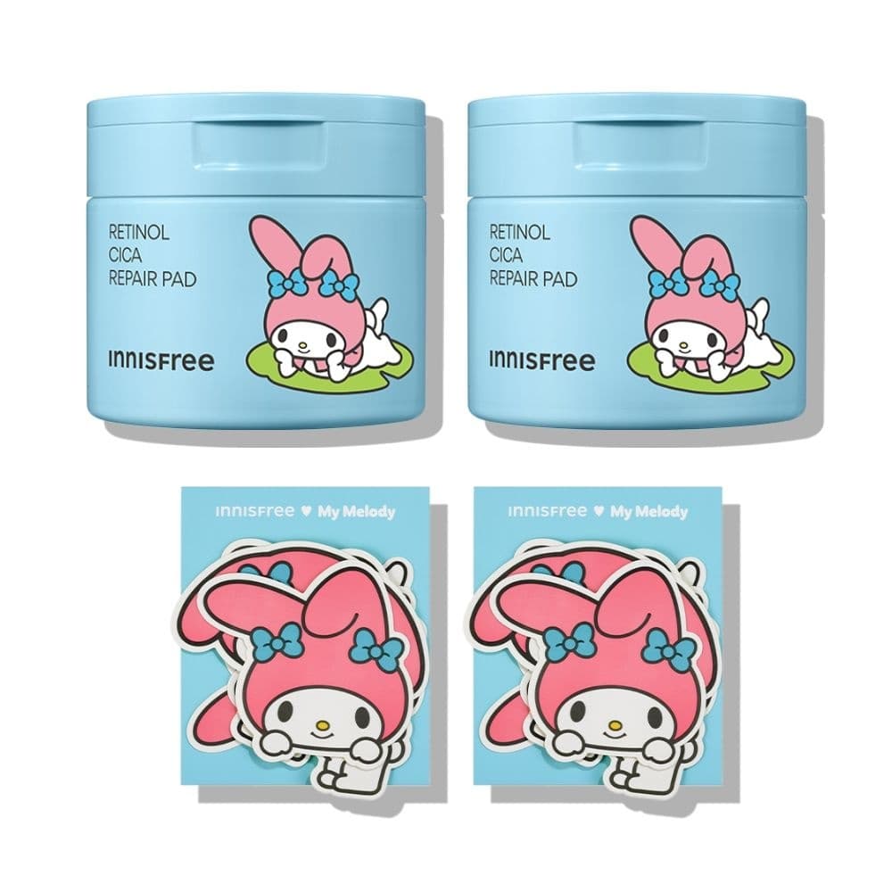 이니스프리X마이멜로디 레티놀 시카 리페어 패드 단품기획 (60매+스티커) 2개 (19,490원/무료)1