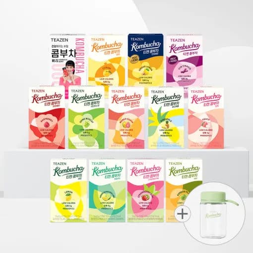 티젠 콤부차 10스틱X13박스 혼합 130스틱+에코보틀 (29,350원/무료)3