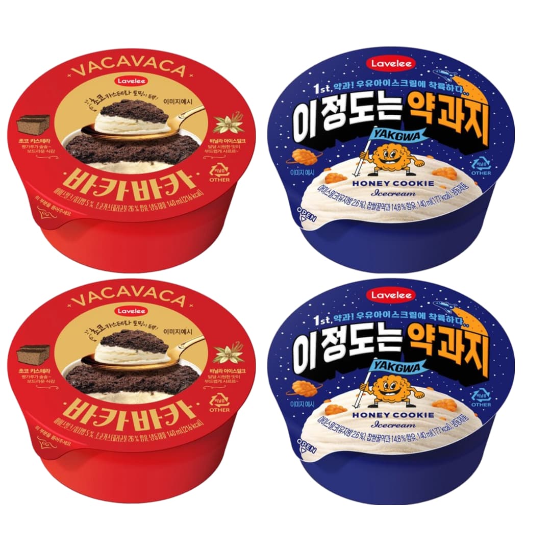 라벨리 초코카스테라 바카바카&이정도는약과지 140mlx 4개 (6,500원 / 무료)3