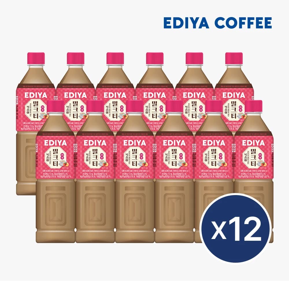 이디야 PET 밀크티 복숭아 1L x 12개 (10,736원/무료)1