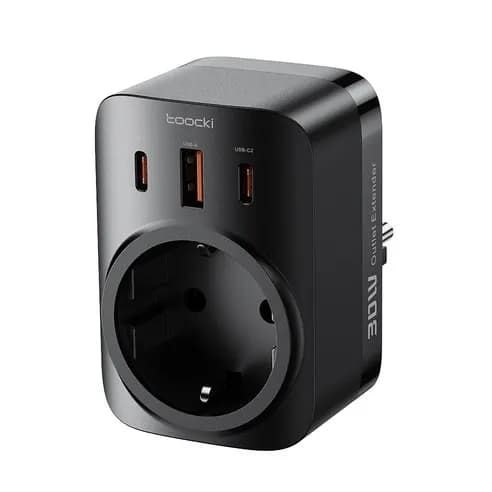 Toocki 툭키 Gan 접지 멀티 콘센트 3포트 PD 30w 고속충전 멀티탭, 블랙, 1개 (13,900원/무료배송)4