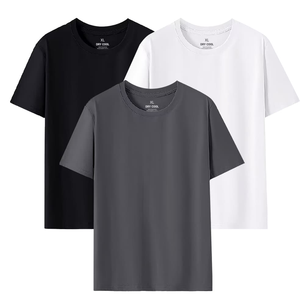 쿨티셔츠 남자 쿨링 무지반팔티 3장 1+1+1 (6,900원/3,000원)7