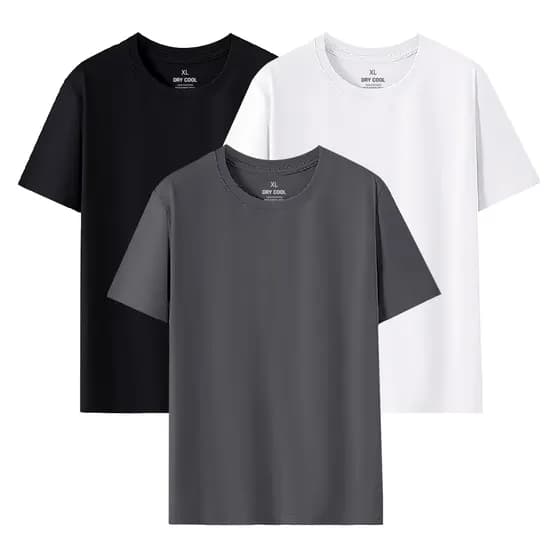 쿨티셔츠 남자 쿨링 무지반팔티 3장 1+1+1 (6,900원/3,000원)7