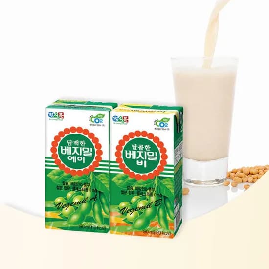 정식품 베지밀 담백한 A, 달콤한 B 190ml 48팩(26,540원/무료)