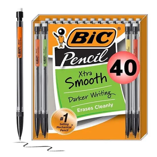 BIC Xtra Smooth 샤프 0.7mm 미디엄 포인트 40개팩 (14,160원 / 우주패스무료)3