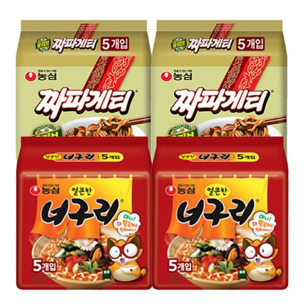 짜파게티10개+너구리10개 (유클 12,650원/무료)