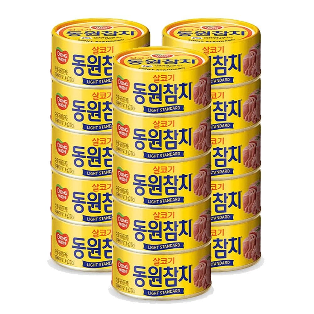 동원참치 라이트 스탠다드 참치캔 100g x 15개 (25,900원/무료)6