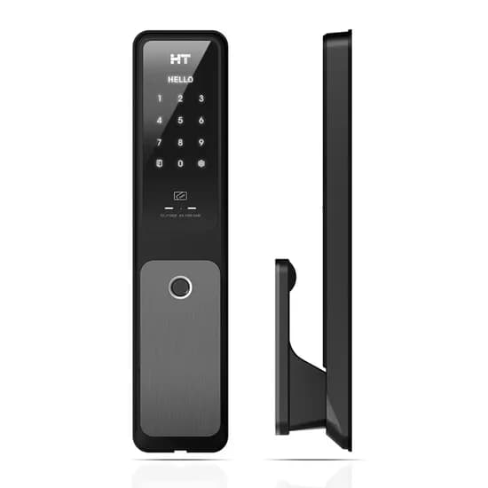 현대에이치티 푸시풀 무타공 지문인식 즉시잠김 디지털 도어락 TDL-P1102F (119,000원/무배)2