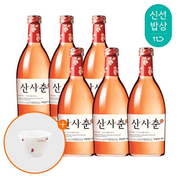 산사춘 375ml x 6입 (19,750원/무료배송)