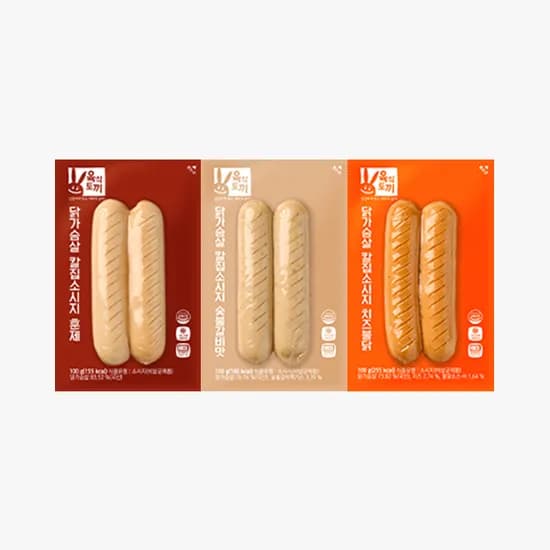 육식토끼 닭가슴살 소시지 100g 30팩 (23,900원/4,000원)1