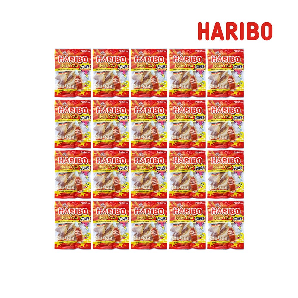 하리보 해피콜라 사우어 80g x 20개 ( 8,900원 / 무료 )