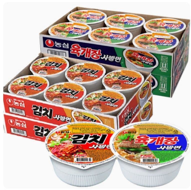 육개장 김치사발면 24개입(15,690원/무료)1