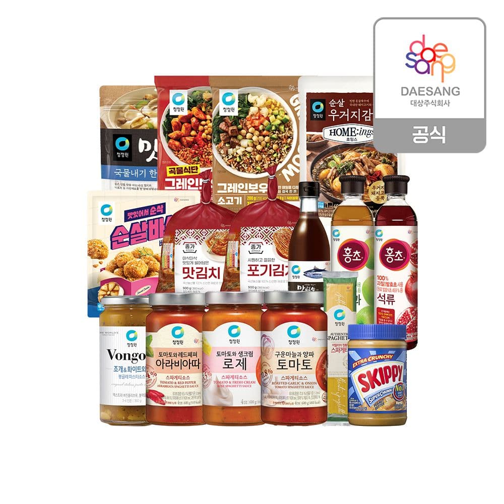 청정원 파스타소스 600g 3병+면 250g (11,901원/무료)