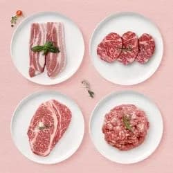 1등급 암소한우 등심300g+안심300g+채끝300g 총900g (47,920원/무료)2