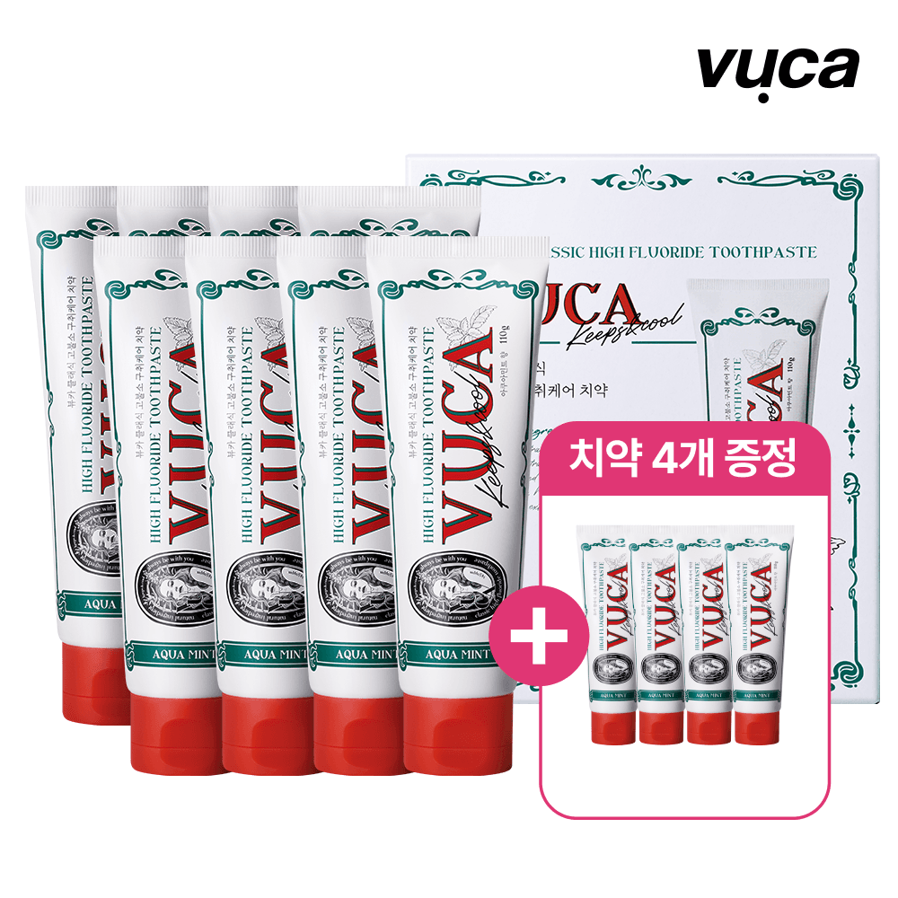 뷰카 아쿠아민트 고불소 치약 110g 8+4개 (18,860원/무료)2