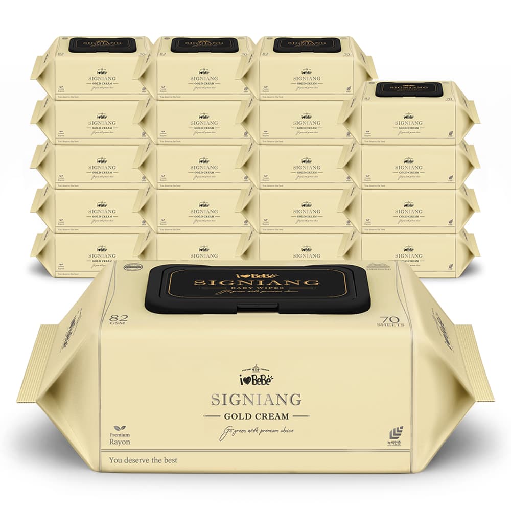 아이러브베베 시그니앙 골드크림 82gsm 70매 20팩 물티슈 (19,250원/무료)3