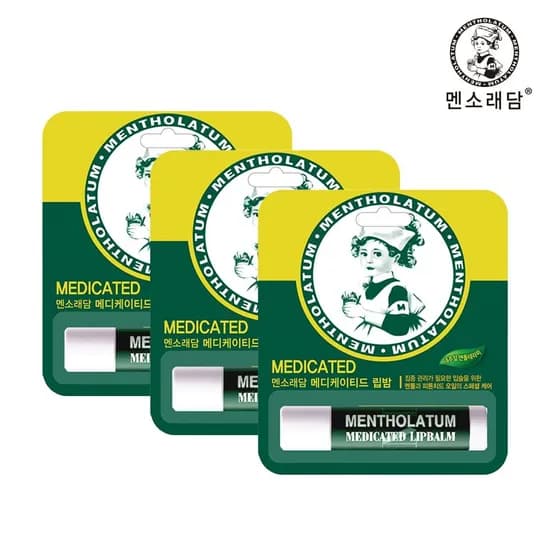 멘소래담 메디케이티드 립밤 3.5g 3개 (8,020원 / 무료)