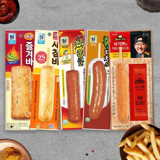 사조 핫바20개 숯불 메인 세트 (15,240원/무료)