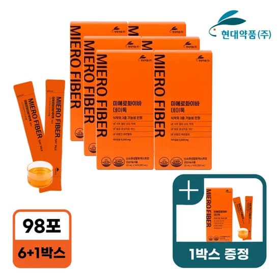 미에로화이바 데이톡 식이섬유 6+1박스 (92060원/무배)